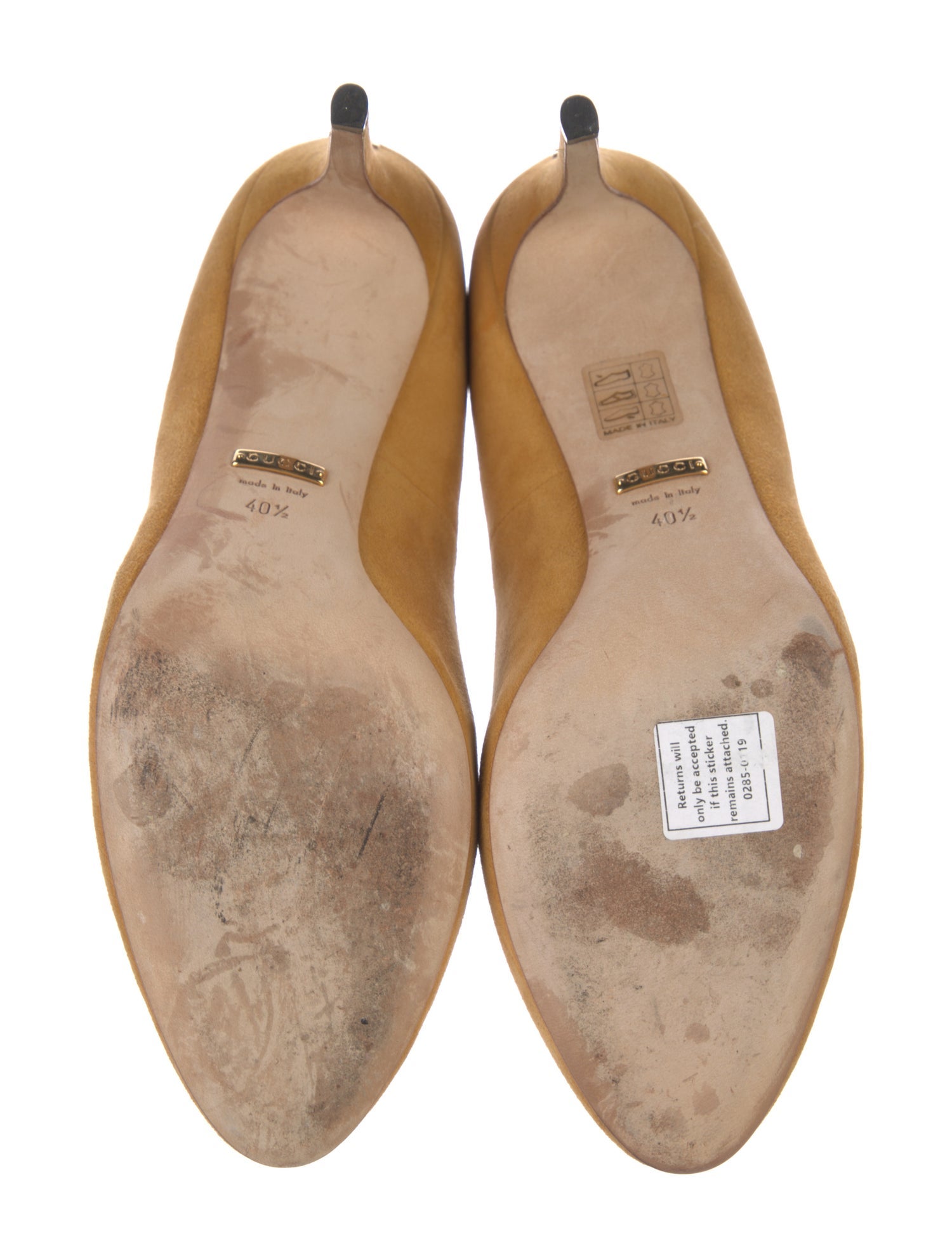 Gucci Interlocking G Logo Suede Pumps