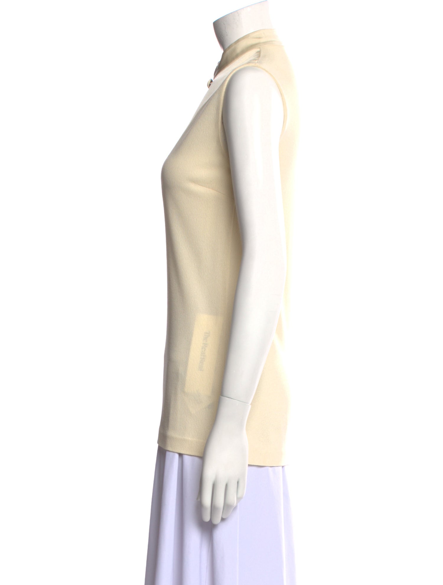 Gucci Silk Mock Neck Top