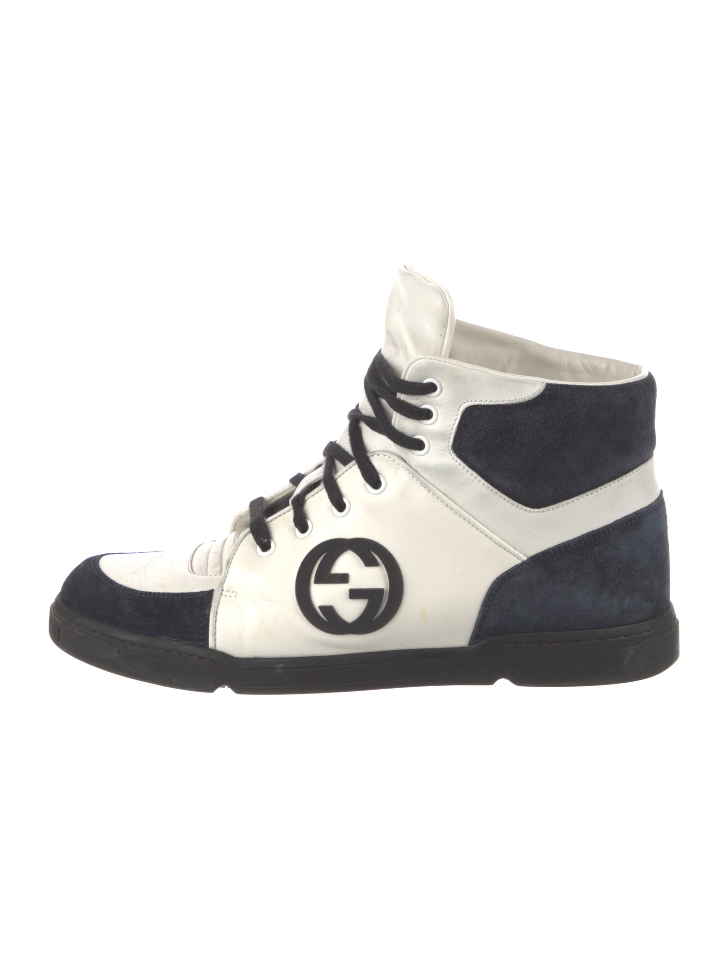 Gucci Interlocking G Logo Leather Sneakers