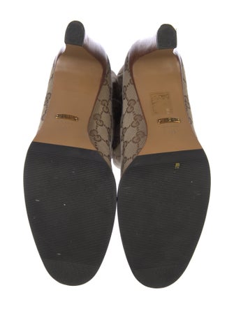 Gucci GG Canvas Canvas Lace-Up Boots
