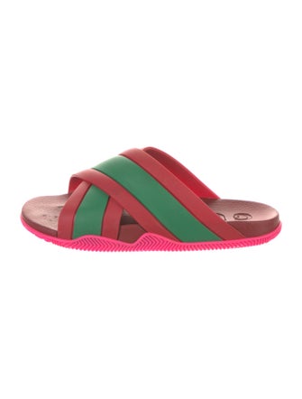 Gucci Web Accent Rubber Slides