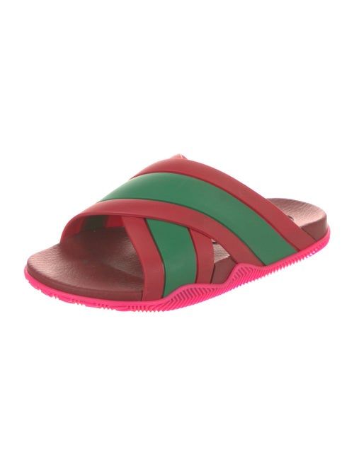 Gucci Web Accent Rubber Slides