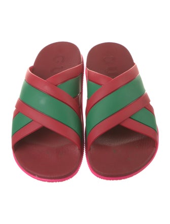 Gucci Web Accent Rubber Slides