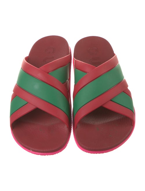Gucci Web Accent Rubber Slides