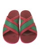 Gucci Web Accent Rubber Slides