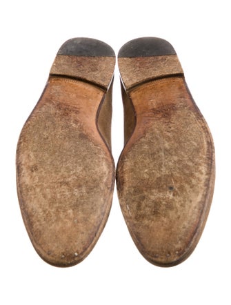 Gucci Horsebit Accent Suede Loafers