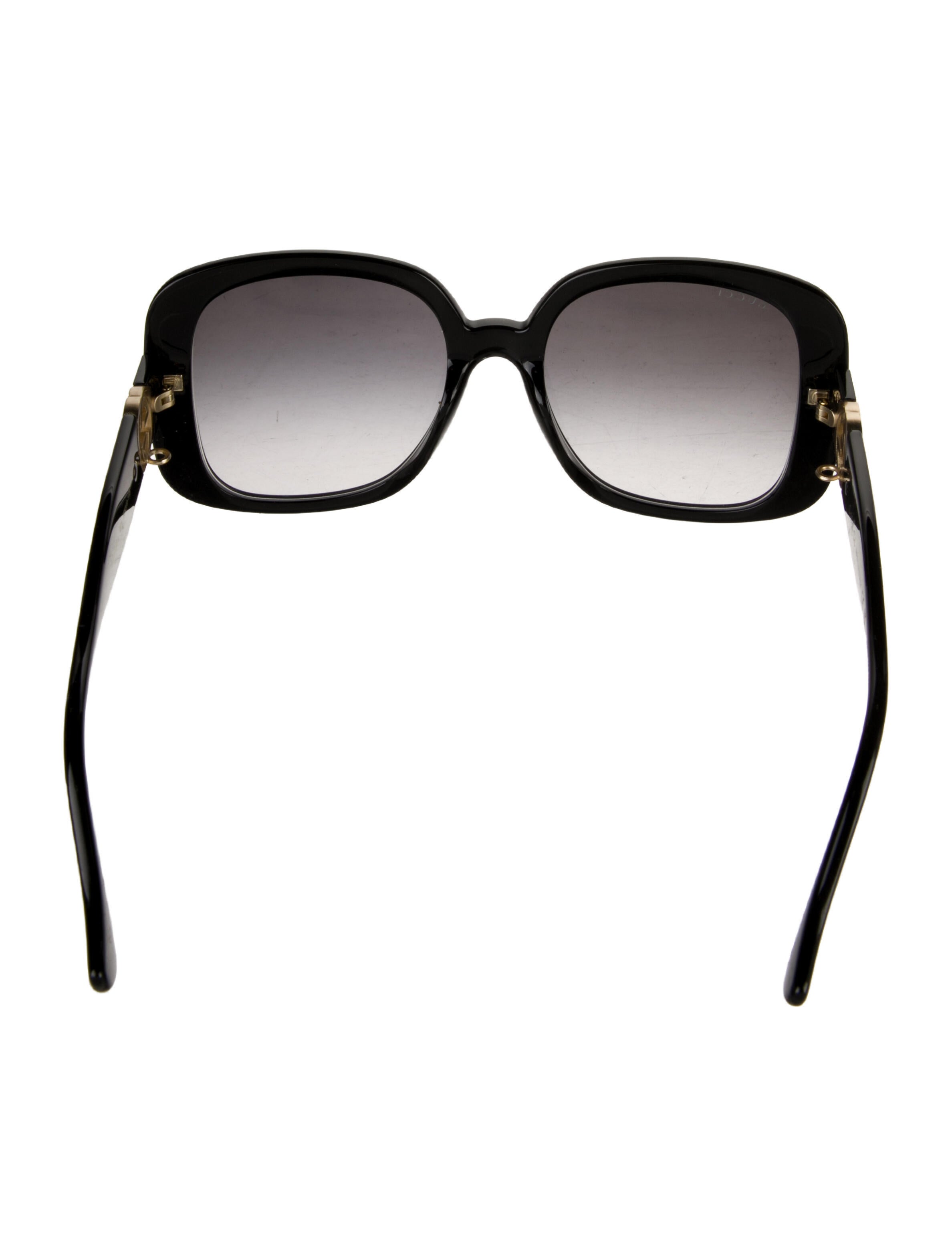 Gucci Interlocking G Logo Square Sunglasses