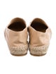 Chanel Interlocking CC Logo Leather Espadrilles