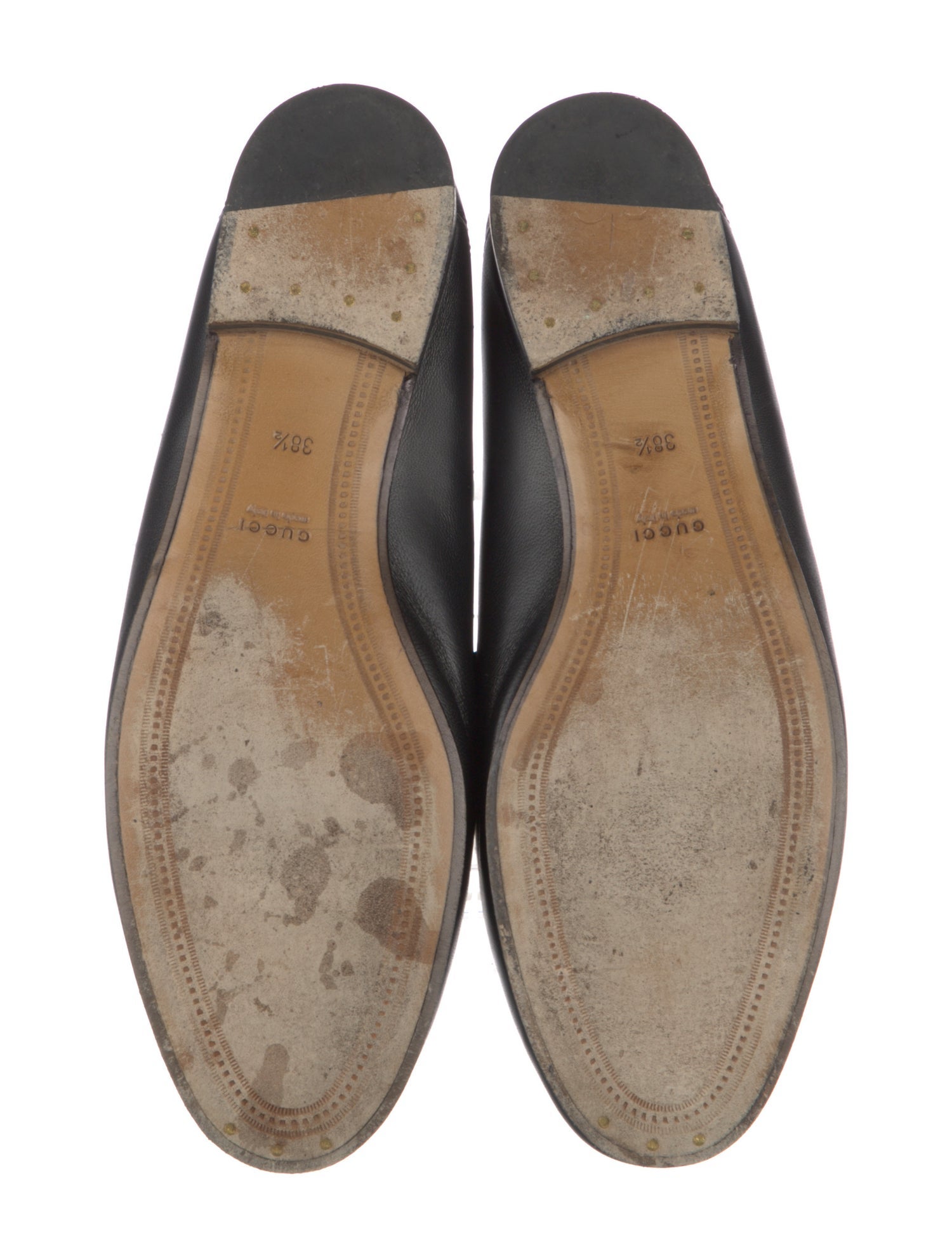 Gucci Horsebit Accent Leather Loafers