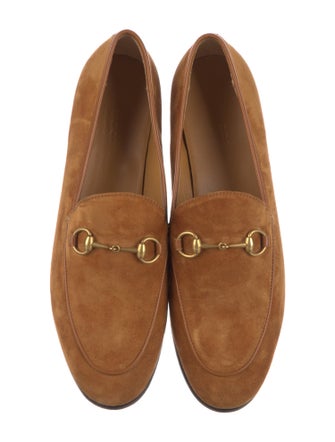Gucci Horsebit Accent Suede Loafers