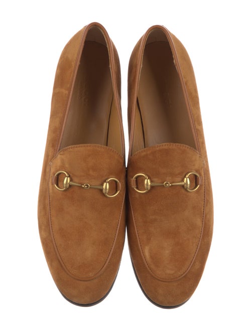 Gucci Horsebit Accent Suede Loafers