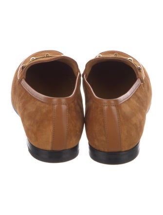 Gucci Horsebit Accent Suede Loafers