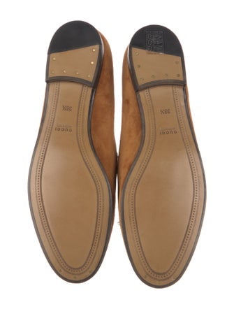 Gucci Horsebit Accent Suede Loafers