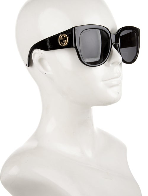 Gucci Interlocking G Logo Square Sunglasses
