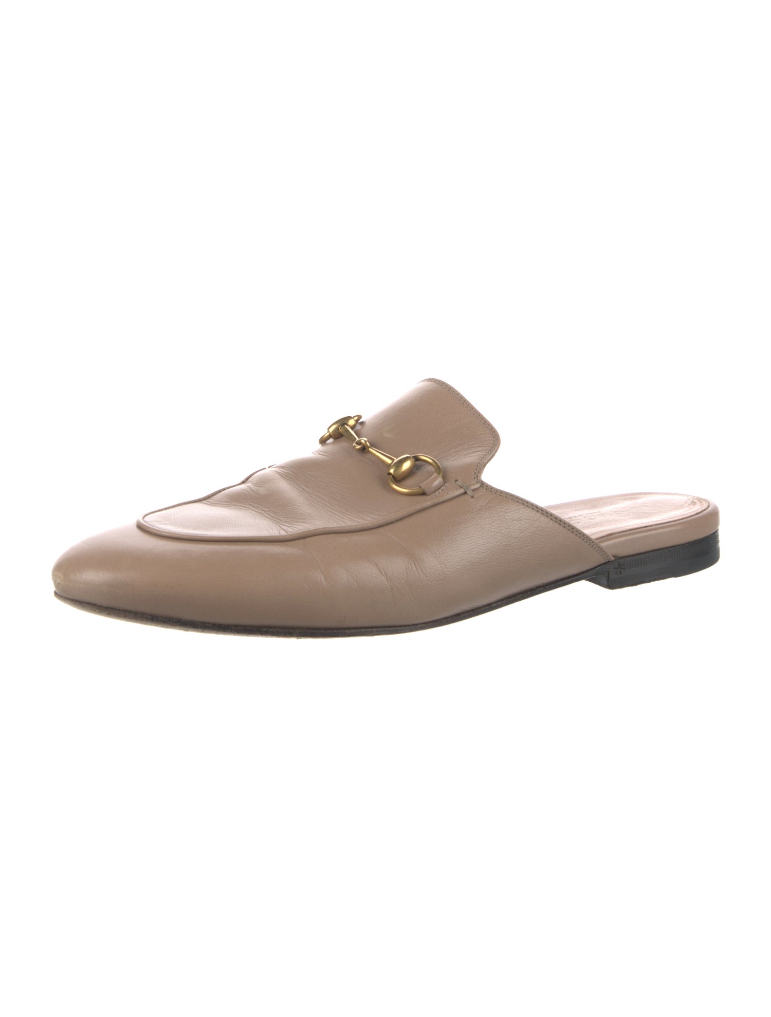 Gucci Horsebit Accent Leather Mules