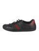 Gucci Web Accent Leather Sneakers