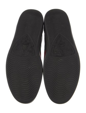 Gucci Web Accent Leather Sneakers