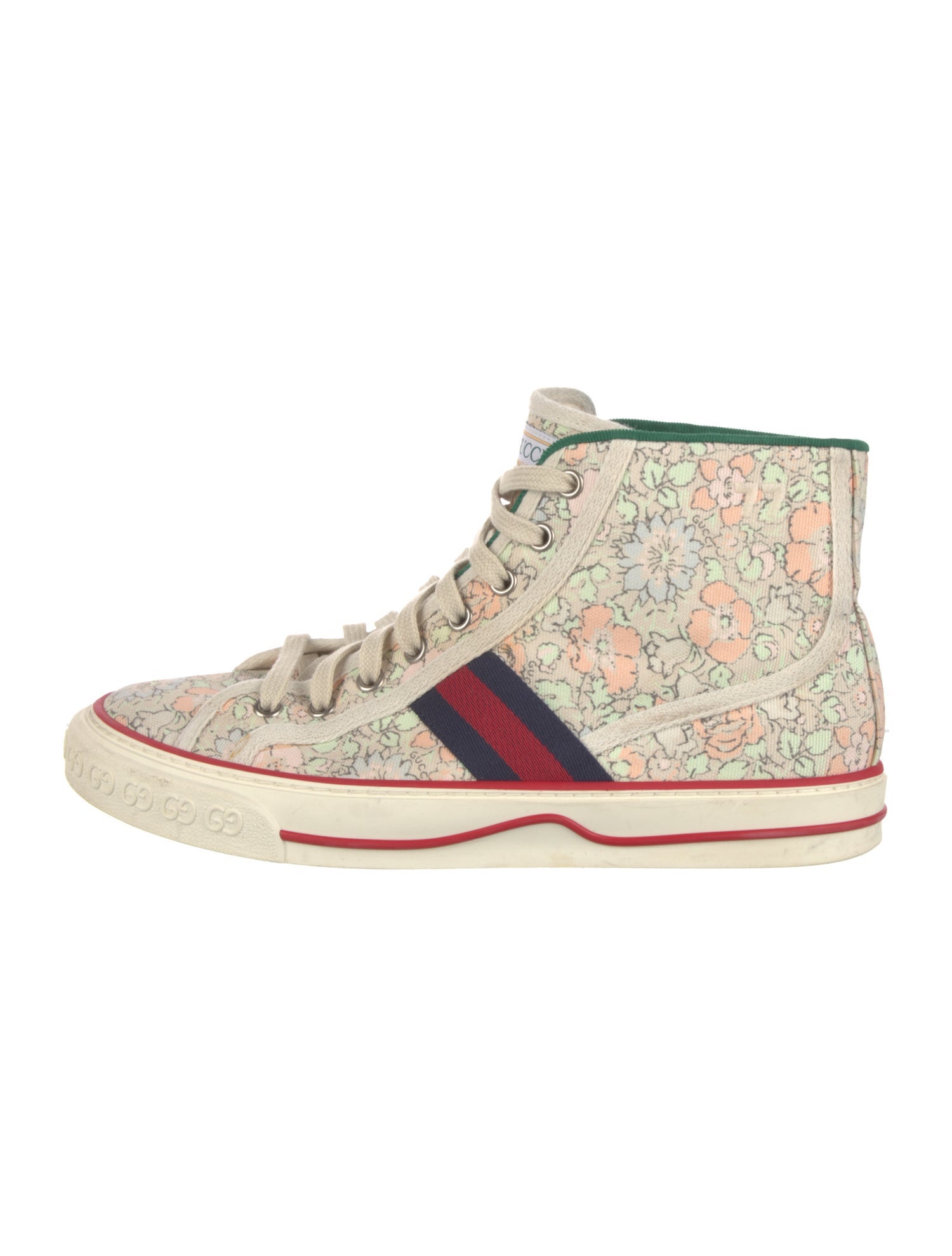 Gucci Sylvie Web Accent Canvas Sneakers
