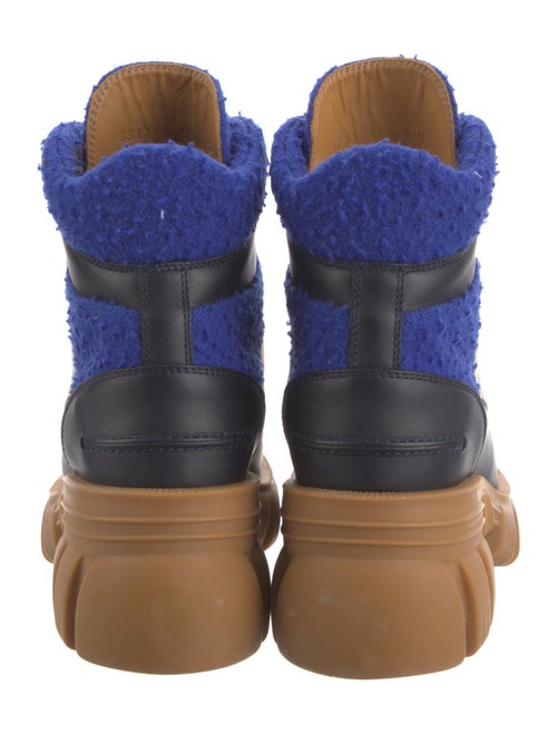 Gucci Sukey Logo Wool Lace-Up Boots