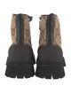 Gucci Canvas Printed Combat Boots