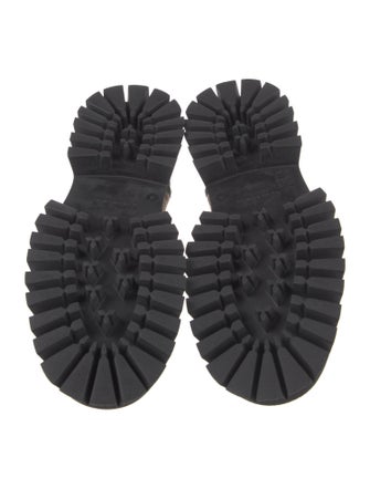 Gucci Canvas Printed Combat Boots