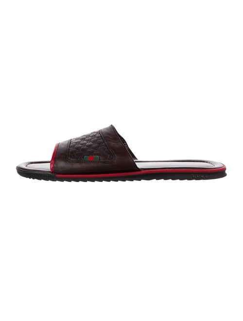 Gucci GG Signature Leather Slides