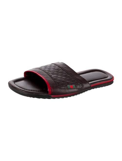 Gucci GG Signature Leather Slides