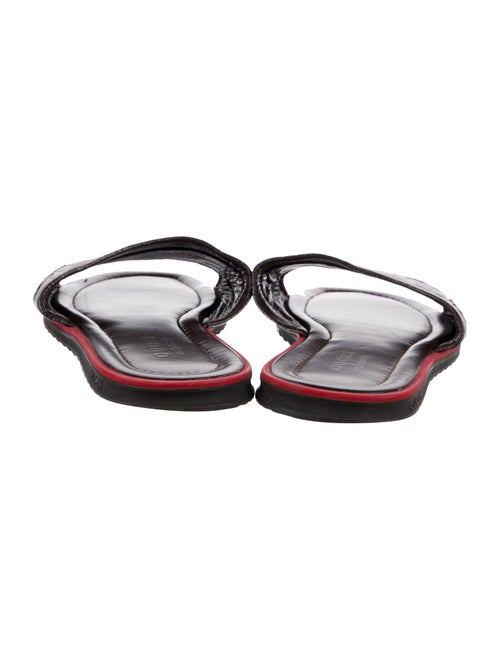 Gucci GG Signature Leather Slides