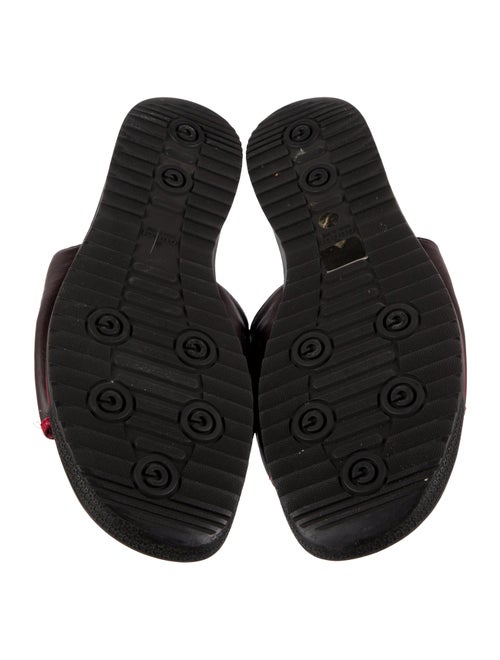 Gucci GG Signature Leather Slides