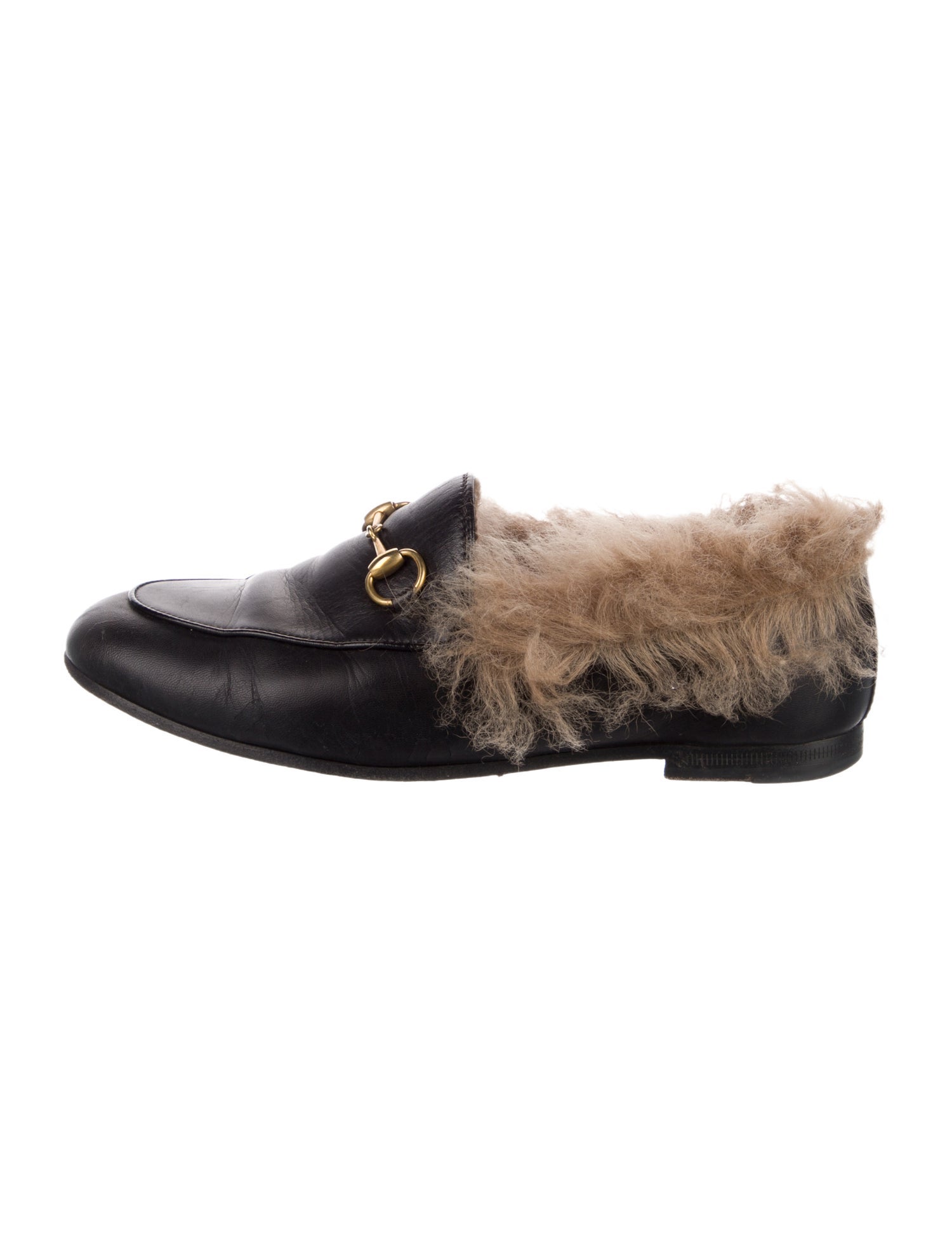 Gucci Horsebit Accent Leather Flats