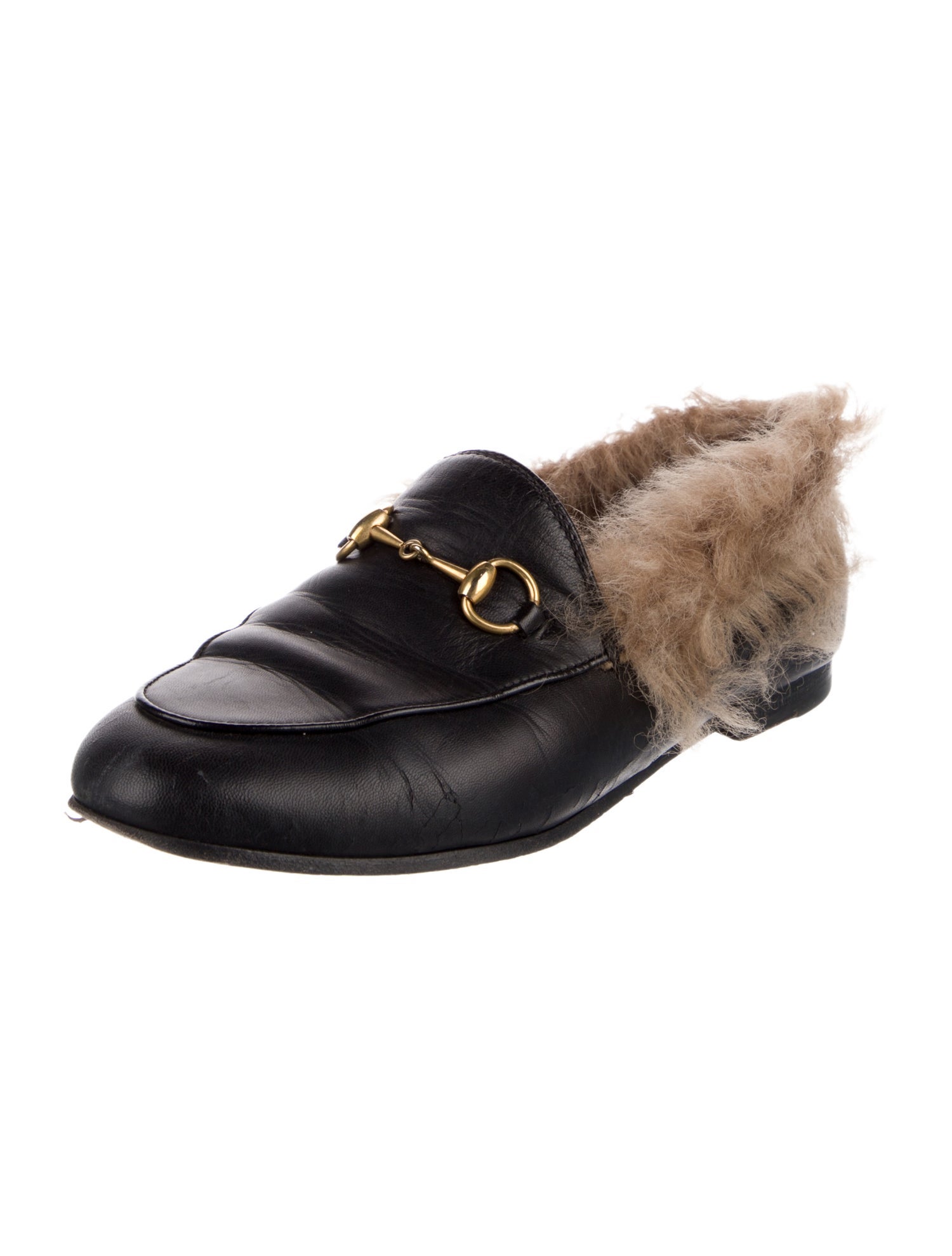 Gucci Horsebit Accent Leather Flats