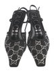 Gucci GG Signature Mesh Slingback Pumps