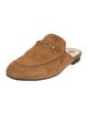 Gucci Horsebit Accent Suede Mules