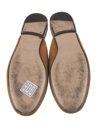 Gucci Horsebit Accent Suede Mules