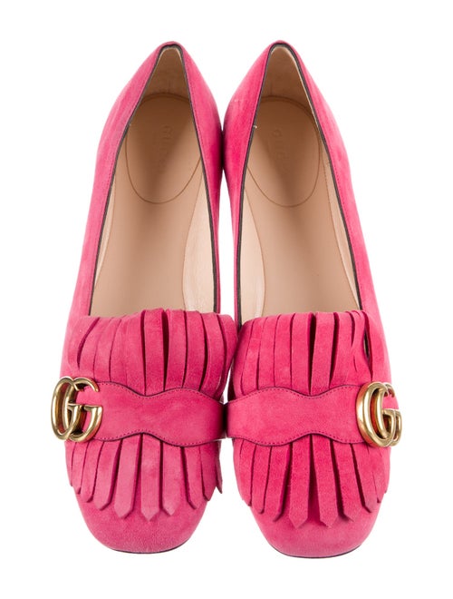 Gucci Double G Logo Suede Loafers