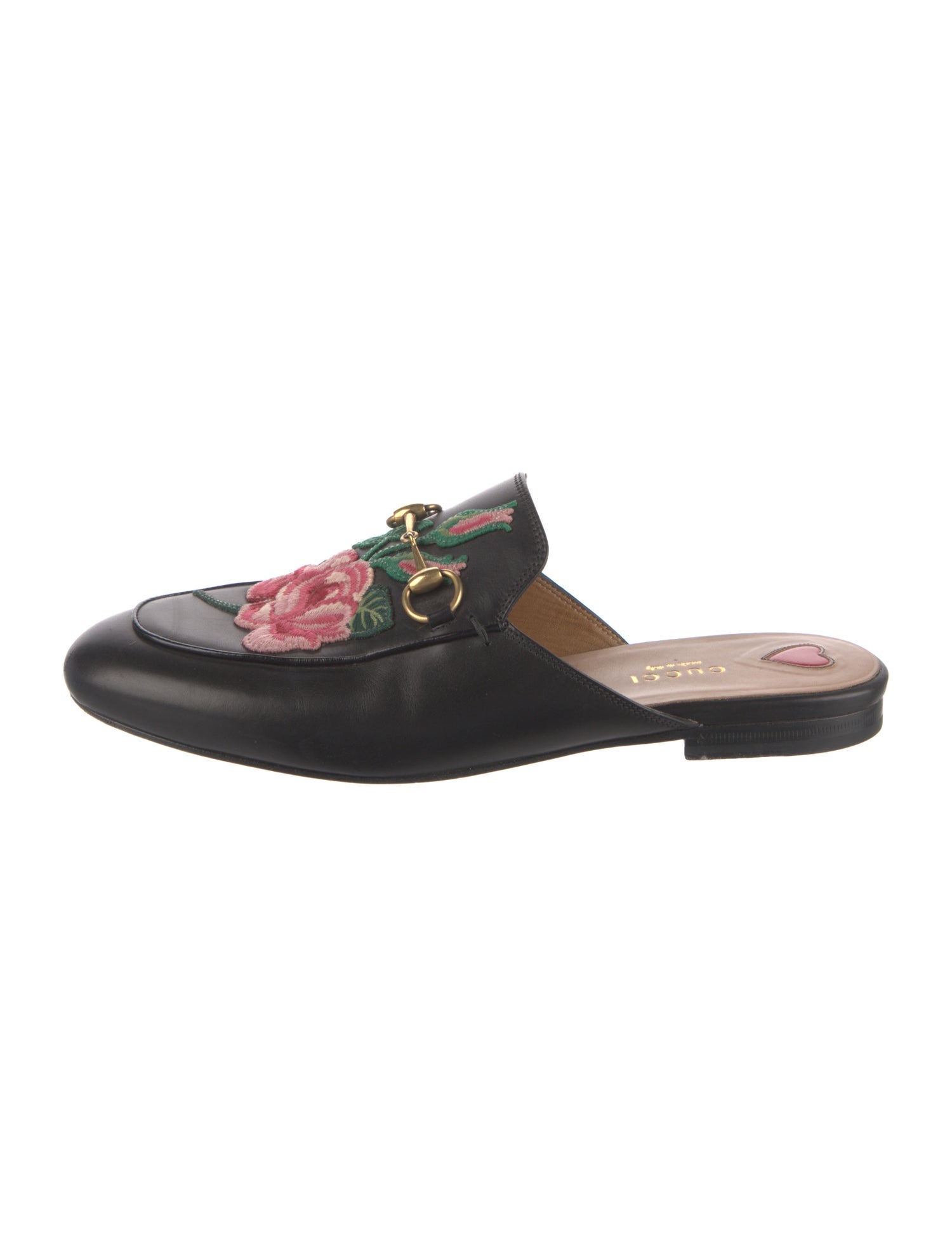 Gucci Horsebit Accent Leather Mules