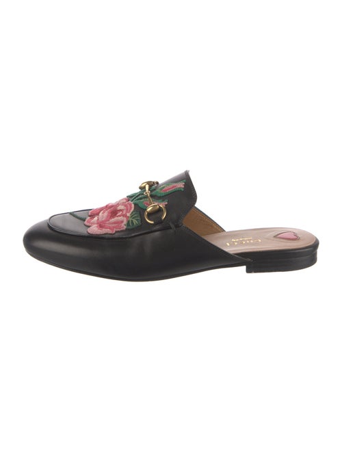 Gucci Horsebit Accent Leather Mules