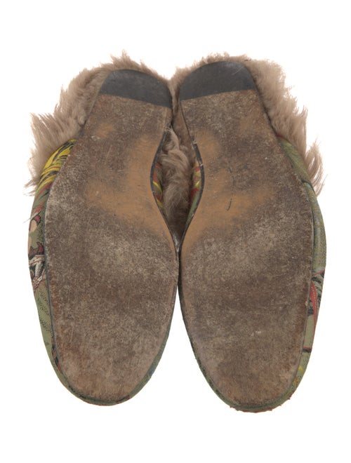 Gucci Horsebit Accent Jacquard Slippers