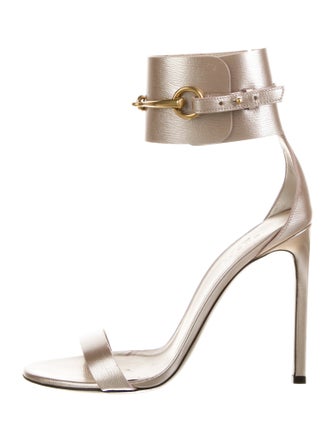 Gucci Horsebit Accent Leather Sandals