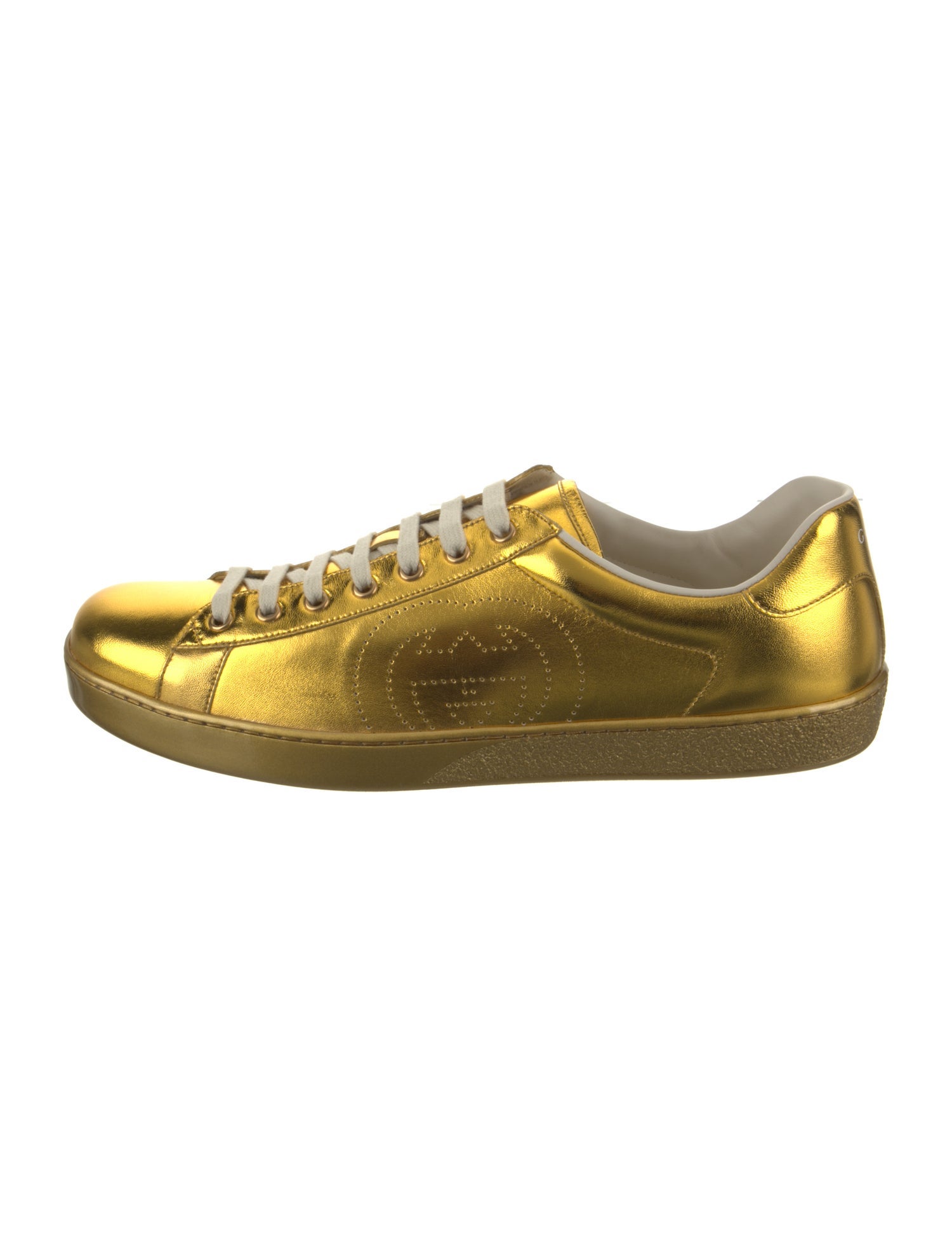 Gucci Patent Leather Printed Sneakers