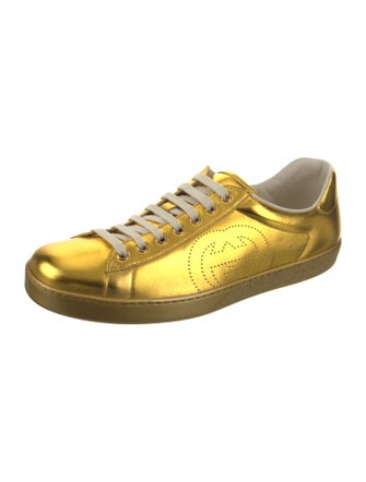 Gucci Patent Leather Printed Sneakers