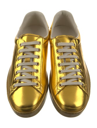 Gucci Patent Leather Printed Sneakers