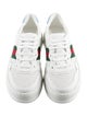 Gucci Web Accent Leather Sneakers