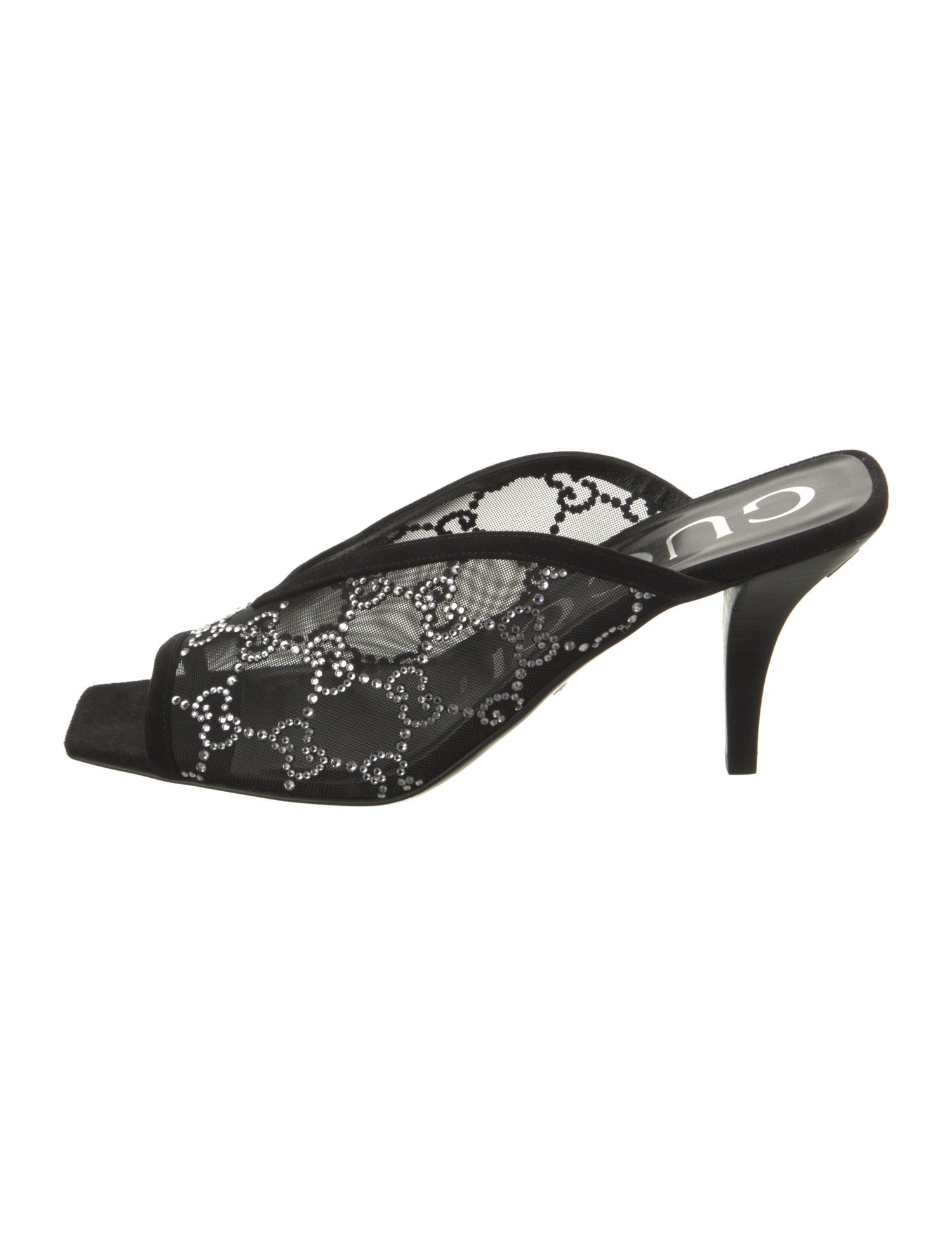 Gucci GG Crystal Mesh Mules