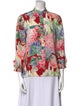 Gucci Silk Floral Print Blouse