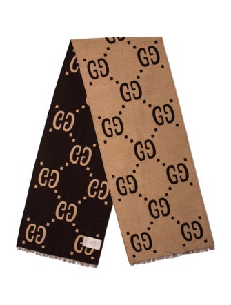 Gucci Wool Printed Scarf