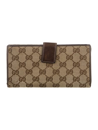 Gucci GG Canvas Canvas Continental Wallet