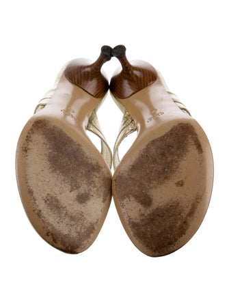 Gucci Horsebit Accent Leather Slides