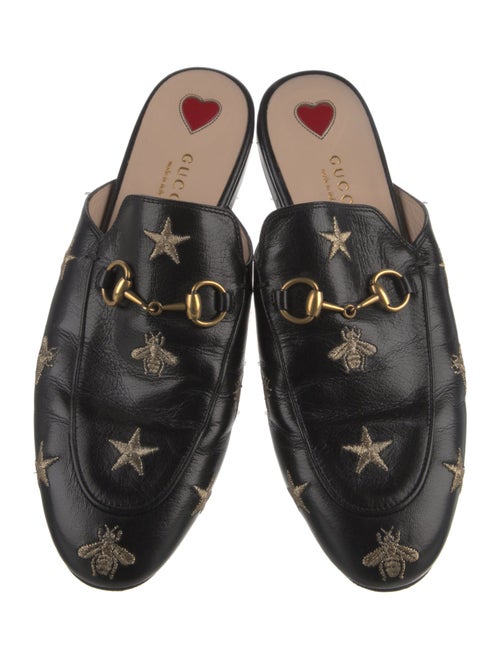 Gucci Horsebit Accent Leather Mules