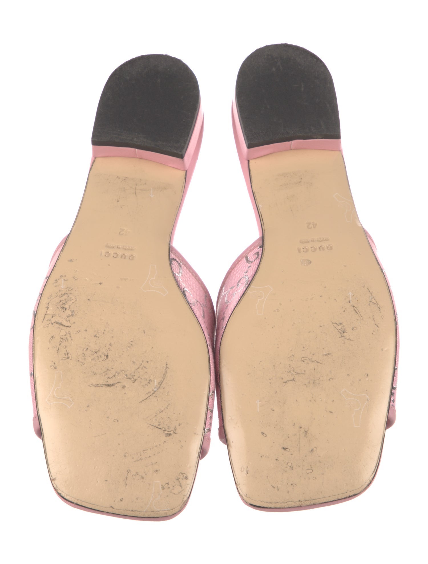 Gucci Double G Logo Canvas Slides